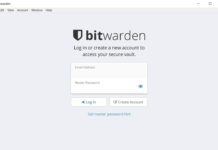 Bitwarden in Windows 10