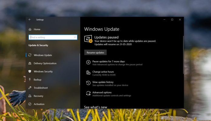 Windows Update page