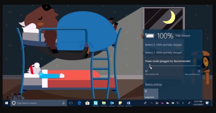 Windows 10 battery backup