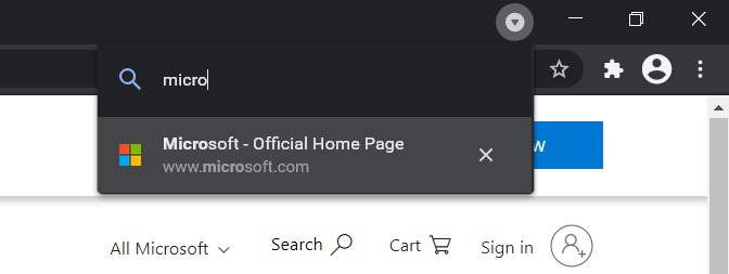 Chrome Tab Search