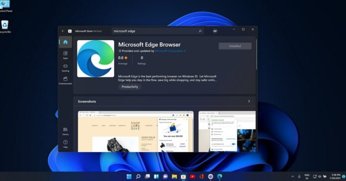 Microsoft Edge for Windows 11 Store