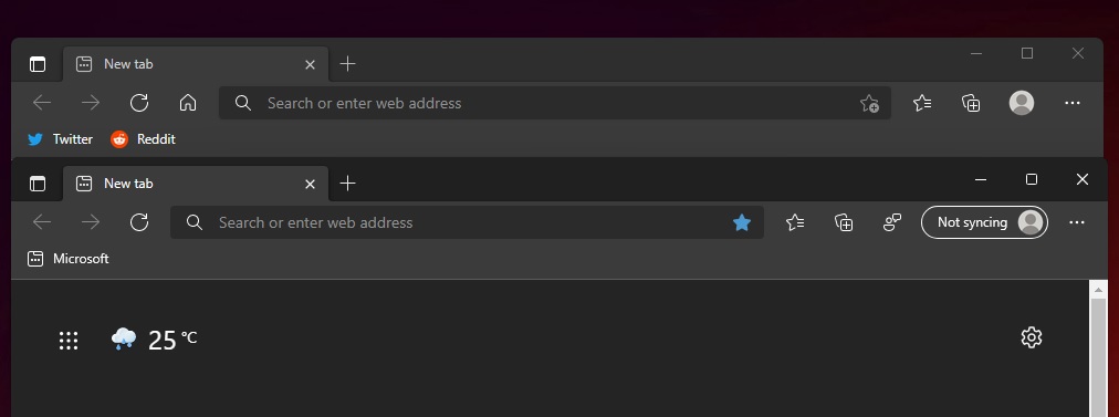 Microsoft Edge window