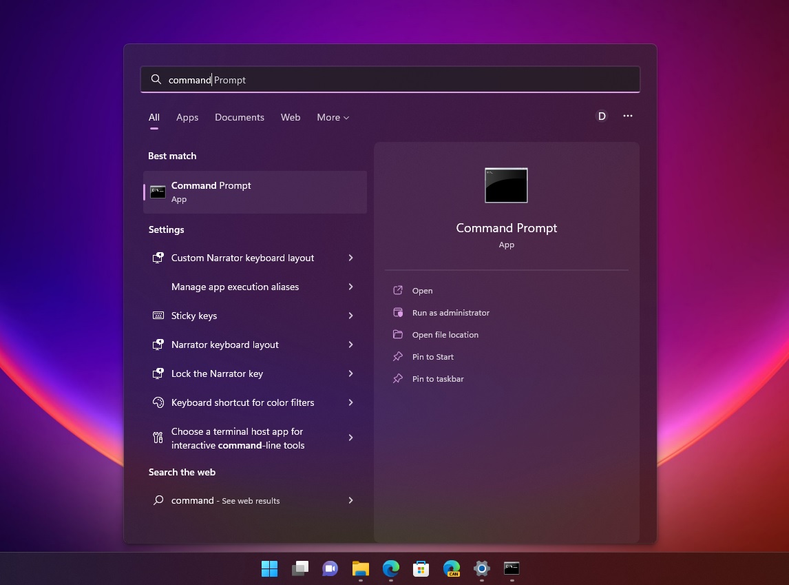 Open Command Prompt