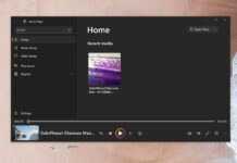 Windows 10 Groove Music Media Player