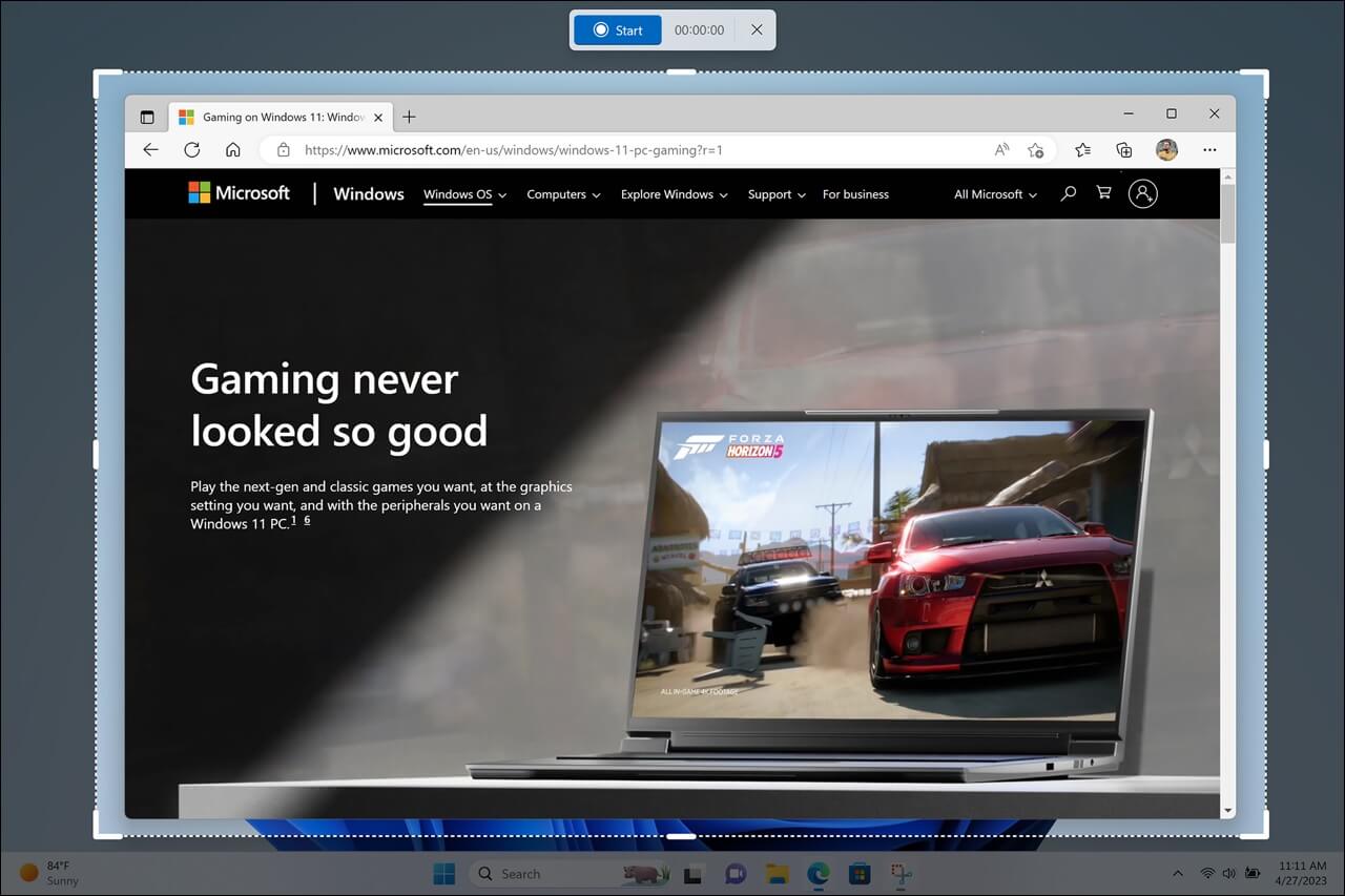 Windows 11 Screen Recording