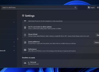 Photos performance mode