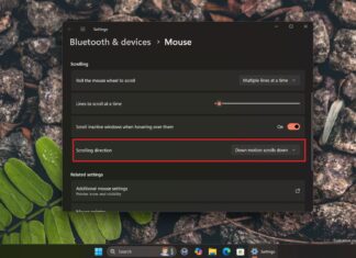 Windows 11 24H2 lets you adjust the mouse scroll wheel direction