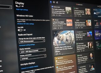 Windows 10 News and Interests taskbar
