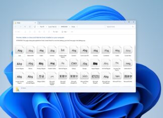 Windows 11 Adobe fonts support