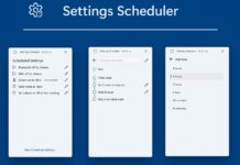 Windows 11 Settings Scheduler tool