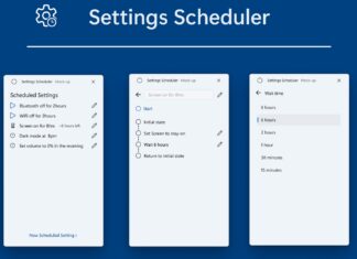 Windows 11 Settings Scheduler tool