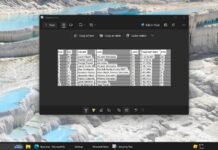 How to use the Copy as Table feature in the Snipping Tool